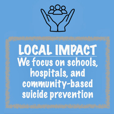 Mark Edward Fund Suicide prevention local impact graphic